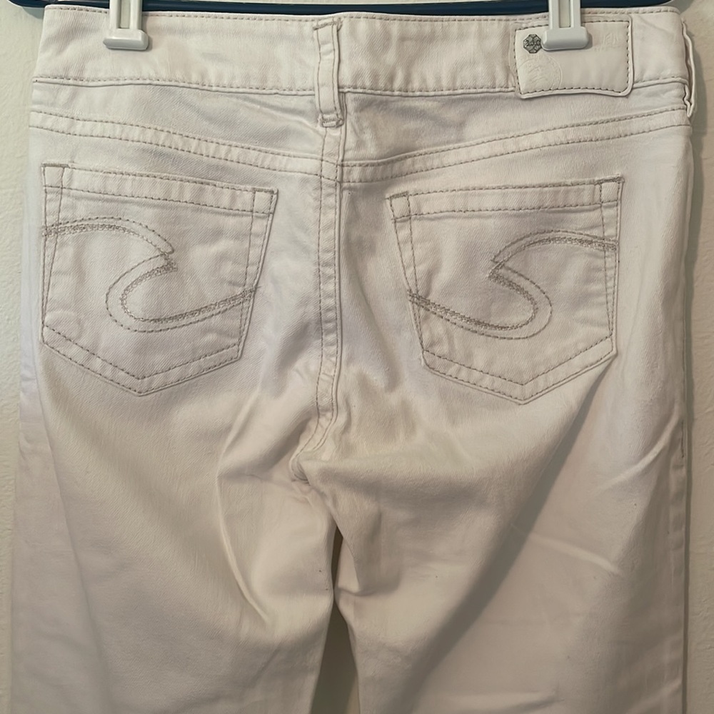 Silver Jeans Suki White Denim Jeans